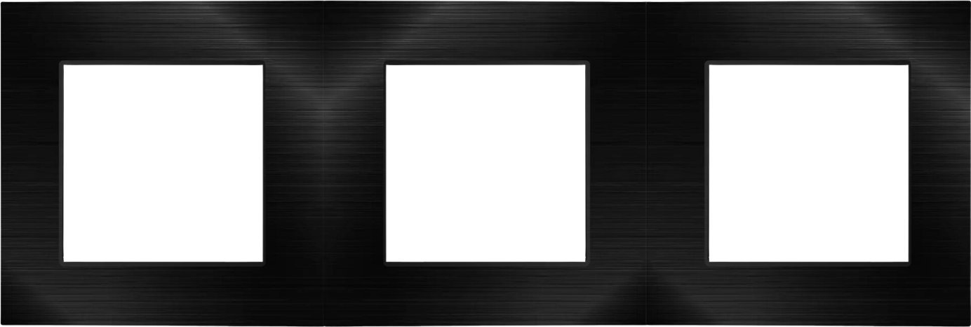 Spreest RAMKA DO WŁĄCZNIKÓW WYŁĄCZNIKÓW ŚWIATŁA TB11 OŚWIETLENIA POTRÓJNA CZARNA