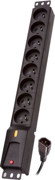 Lestar Listwa zasilająca LZRM 810 BW G-A K.:CZ 3,0M IEC320 (1966004987)