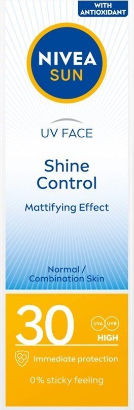 Nivea Sun UV Face Shine Control matujący krem do twarzy SPF30 50ml