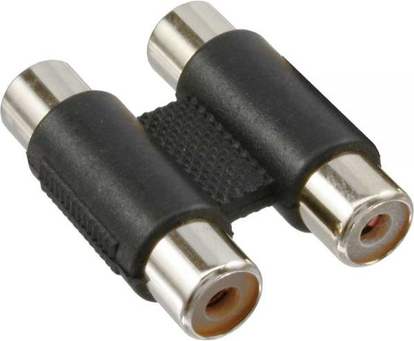 Adapter AV InLine RCA (Cinch) x2 - RCA (Cinch) x2 czarny (99318)