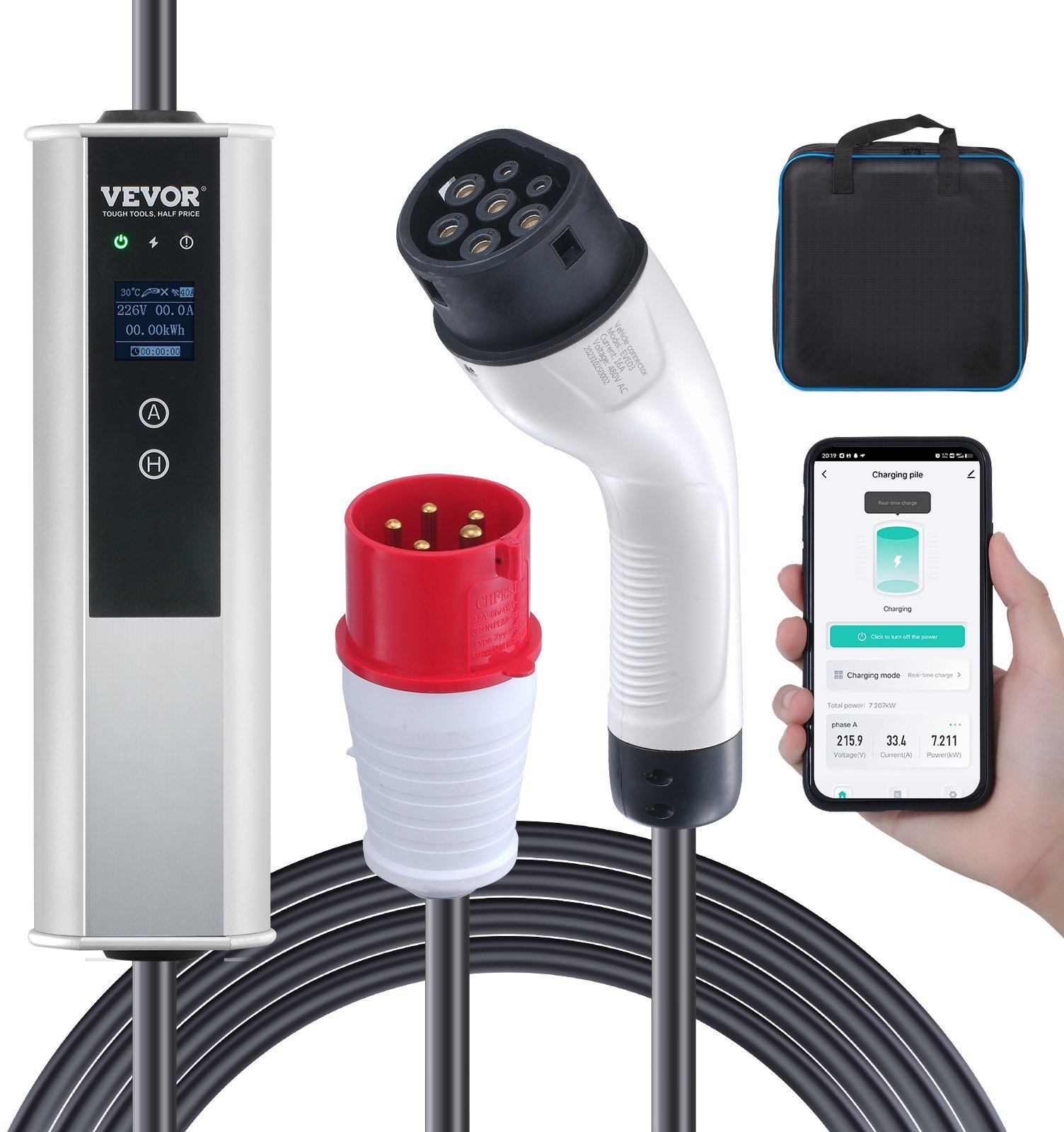 Ładowarka do samochodów elektrycznych 11 kW Typ 2 7,5 M 16A