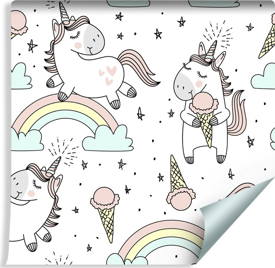 Muralo Tapeta Dla Dzieci - Radosne Jednorożce