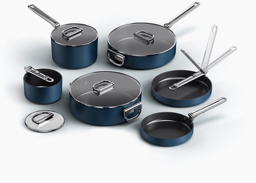 Joseph Joseph Space 6-teilig Kochset, Antihaftbeschichtung