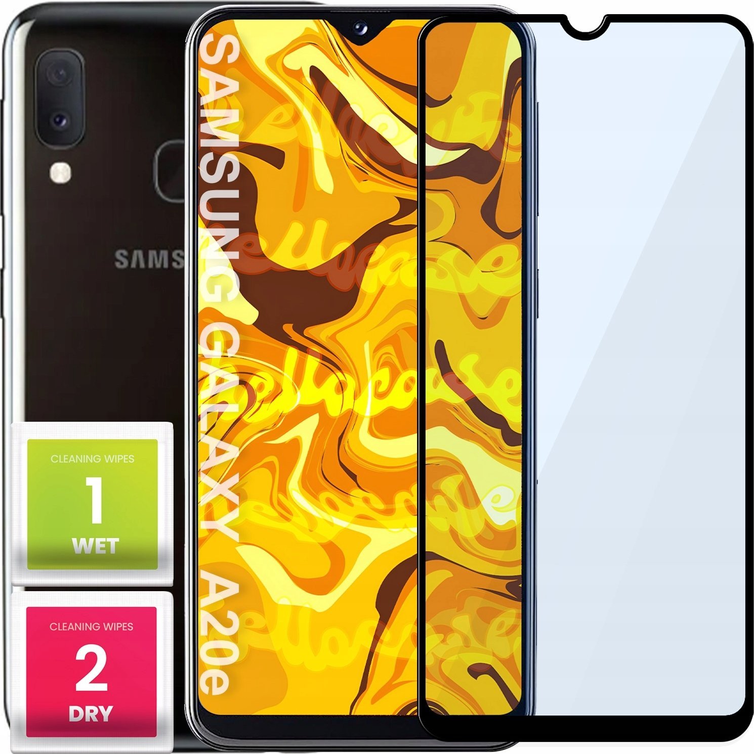 Hello Case SZKŁO HARTOWANE DO SAMSUNG GALAXY A20E PEŁNE NA CAŁY EKRAN SZKIEŁKO SZYBKA