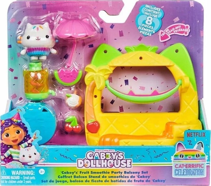 Spin Master Gabby's Dollhouse Balcony Set - Cakey