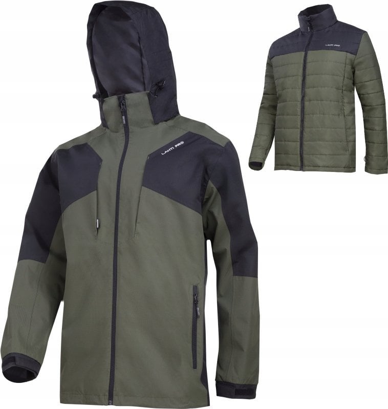 Lahti Pro KURTKA 3W1 Z ODPINANĄ PODPINKĄ ZIEL.-CZAR., "XL", CE, LAHTI