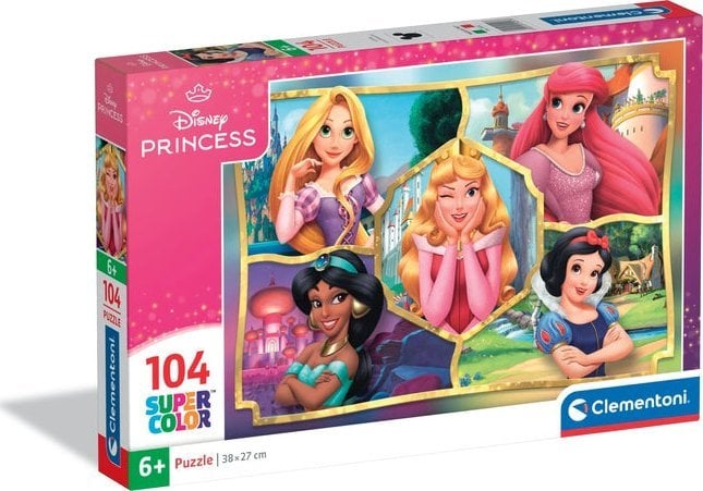 Clementoni Puzzle SuperColor Disney Princess 2 104 elementy (25057)