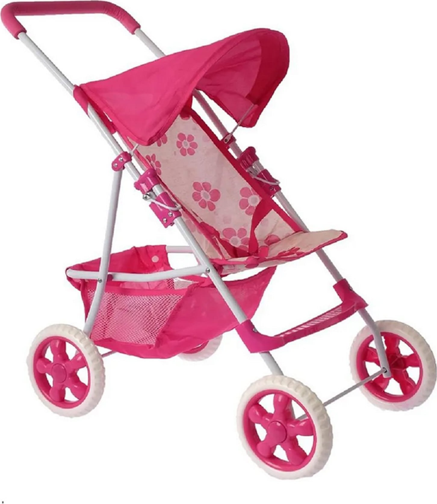 ML WOOPIE ROYAL Wózek dla Lalek Spacerówka w Kwiaty