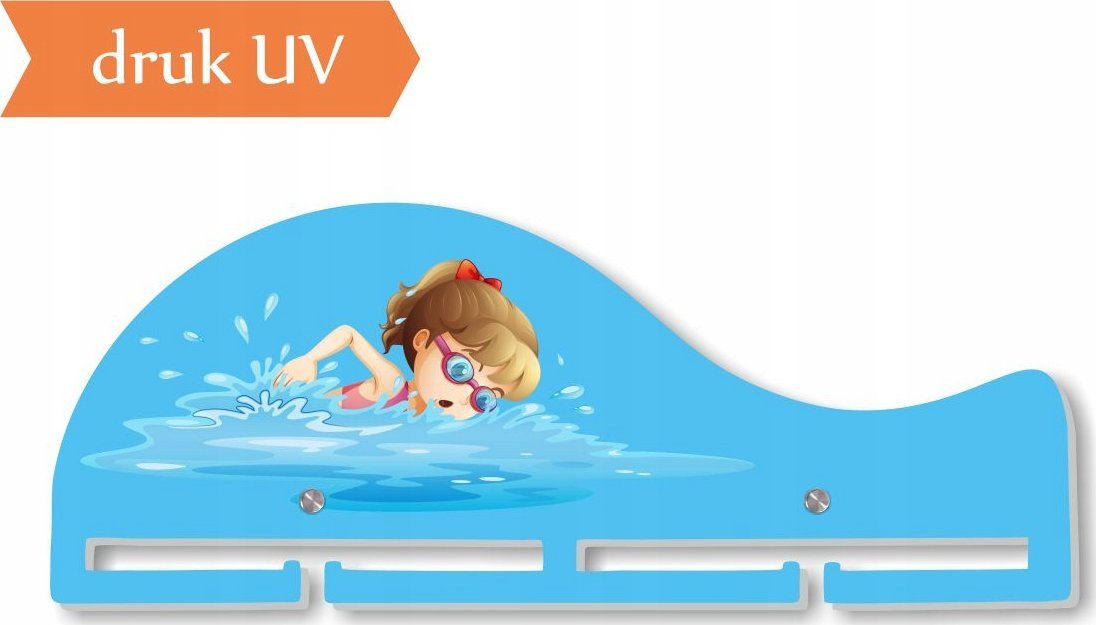 naSciane Wieszak MEDALÓWKA na medale pływanie pływaczka UV