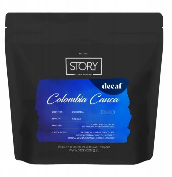 Kawa ziarnista Story Coffee Roasters Kawa ziarnista Decaf Colombia Cauca 250g
