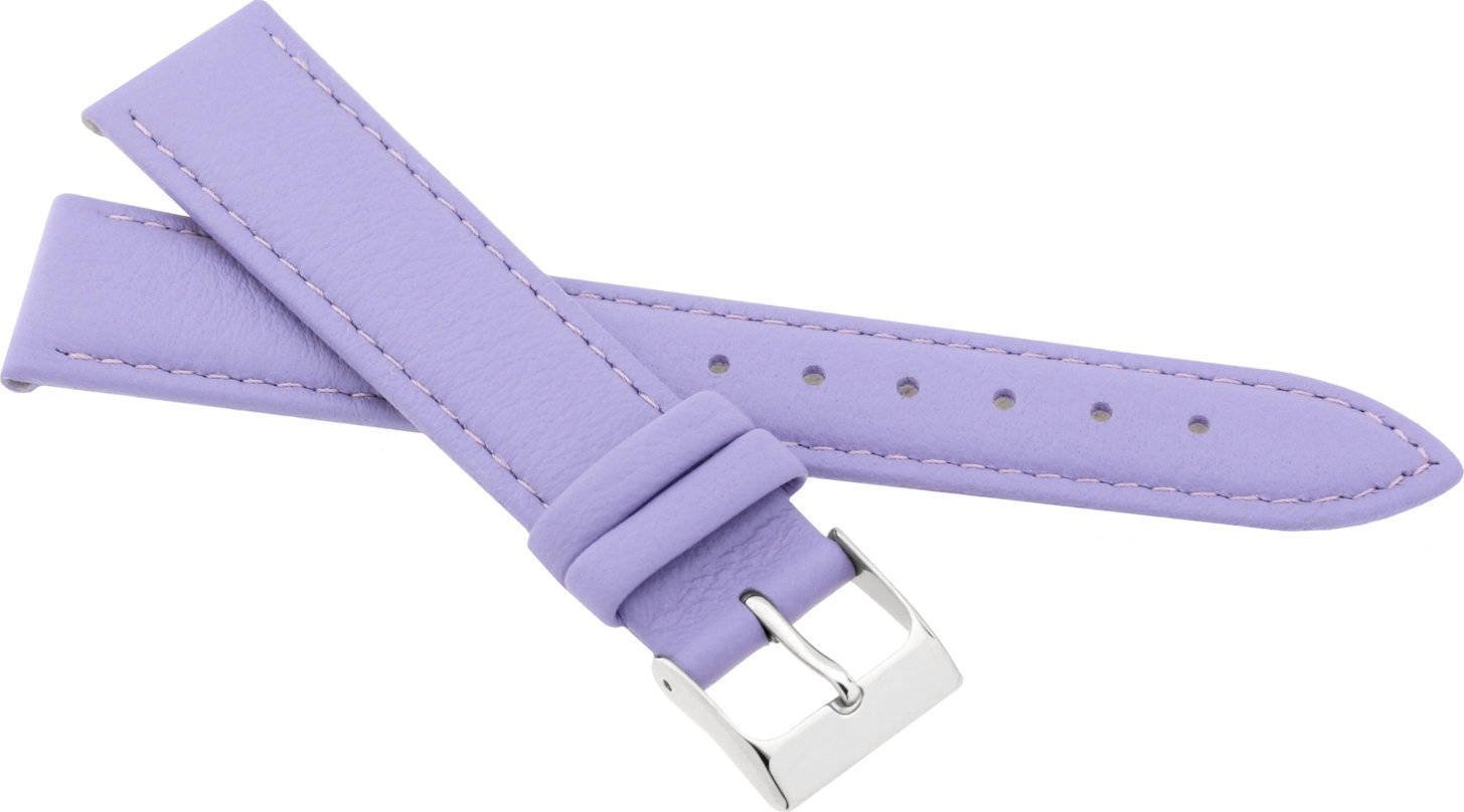 JVD Skórzany pasek do zegarka 18 mm JVD R41423-18 fioletowy