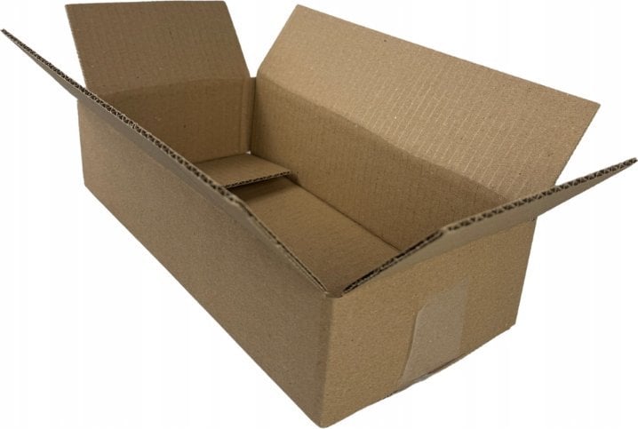 KARTON KLAPOWY, pudełko zrobione z tektury 3W 3 warstwowej, kolor szaro/brązowy, 200X120X80mm 320G/M2 30 SZTUK