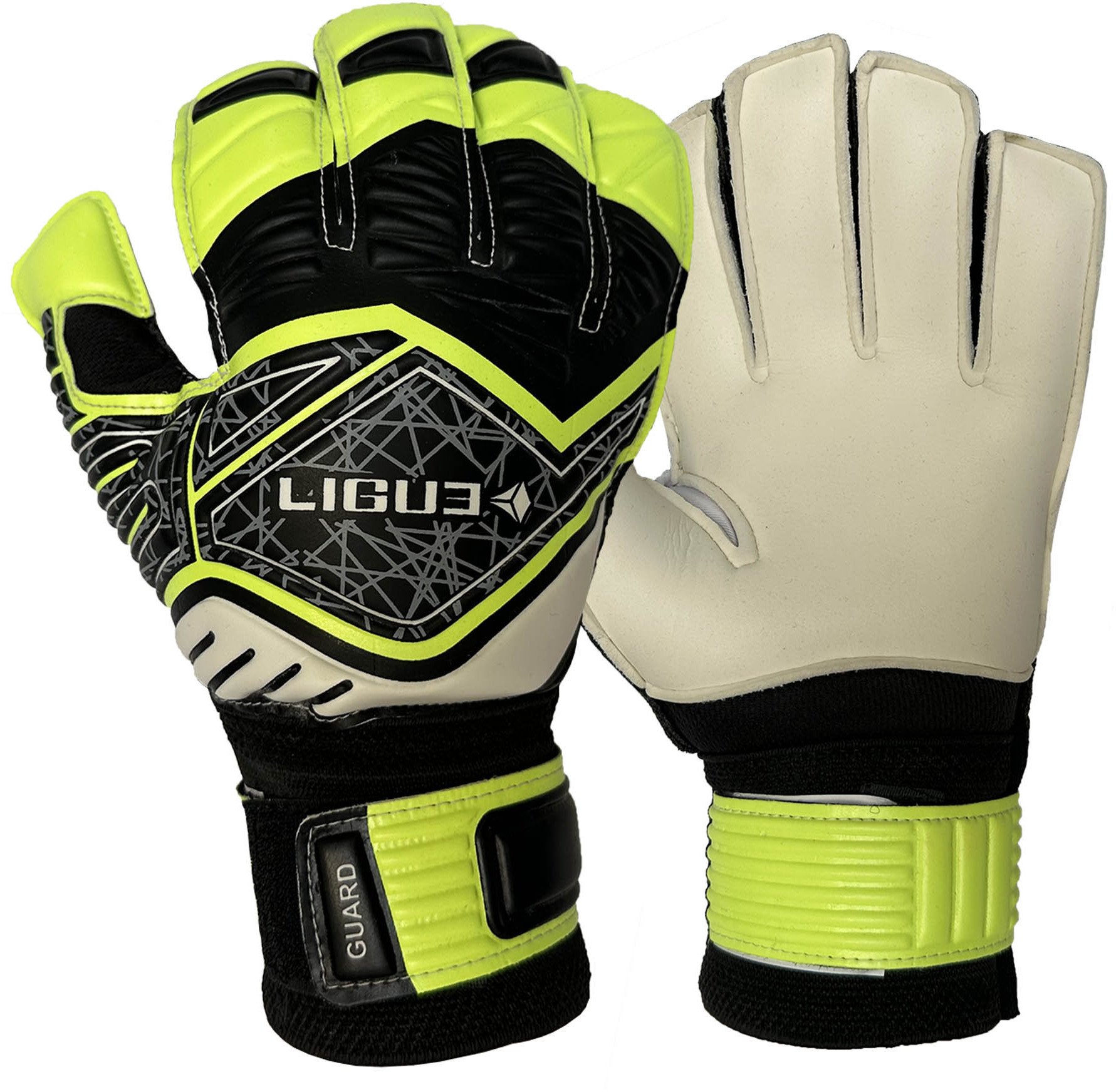 Rękawice bramkarskie Ligue Guard white-lime-black 6