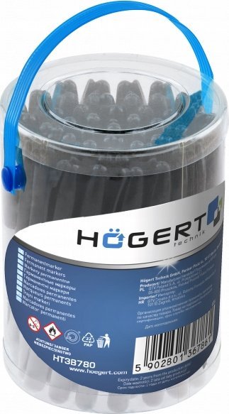 Högert Technik HOGERT MARKERY PERMANENTNE CZARNE 45szt.