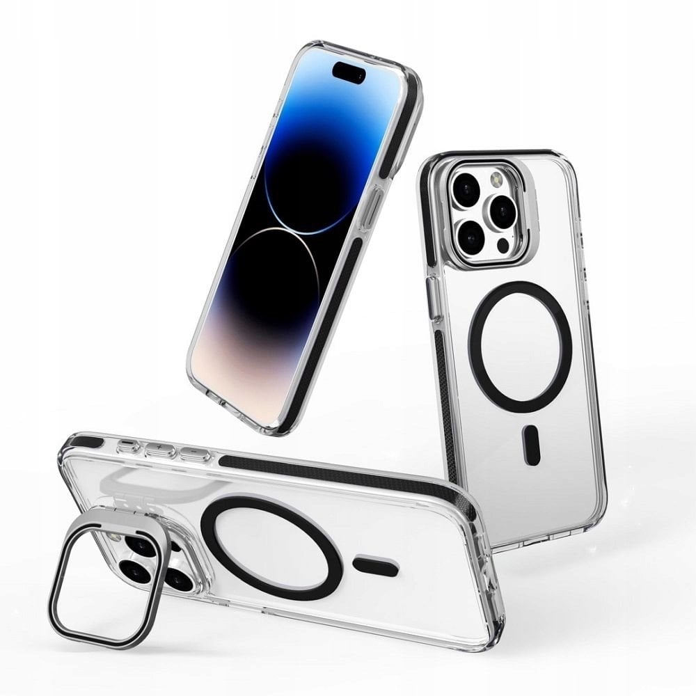 Futerał LENS MAG COVER kompatybilny z MagSafe do IPHONE 16 czarny