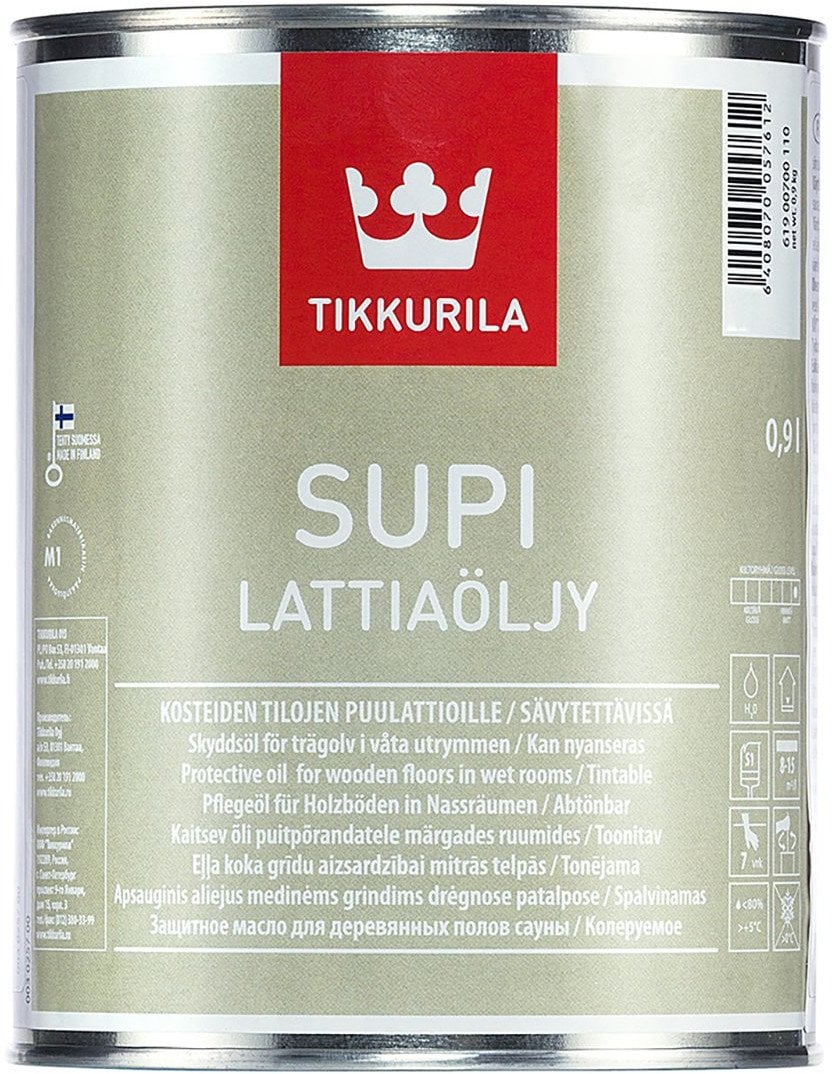 Tikkurila SUPI LATTIAOLJY FLOOR OIL EC-PM 0.9L