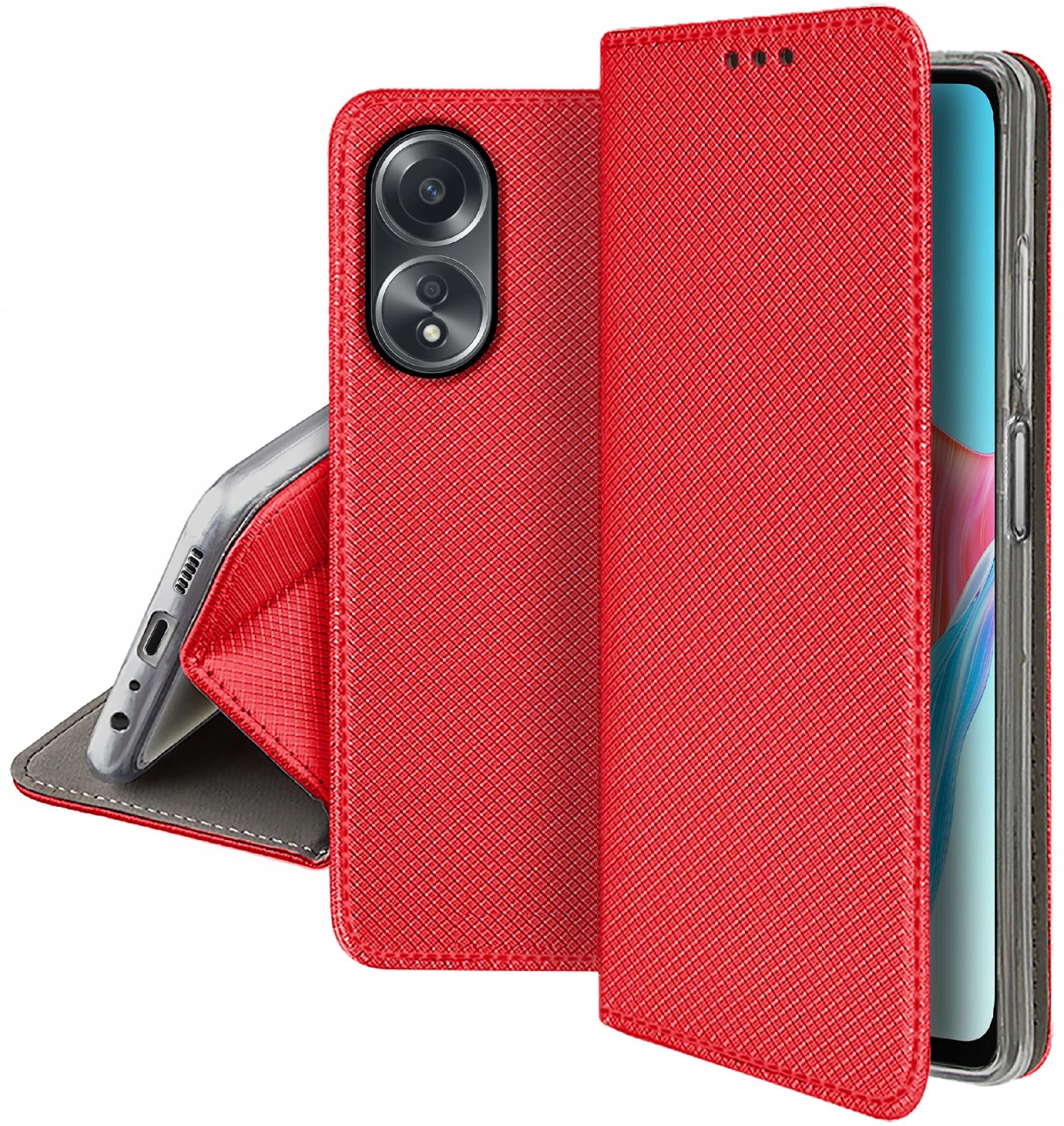 Etui do Oppo A58 4G SMART MAGNET CASE PORTFEL + SZKŁO 9H