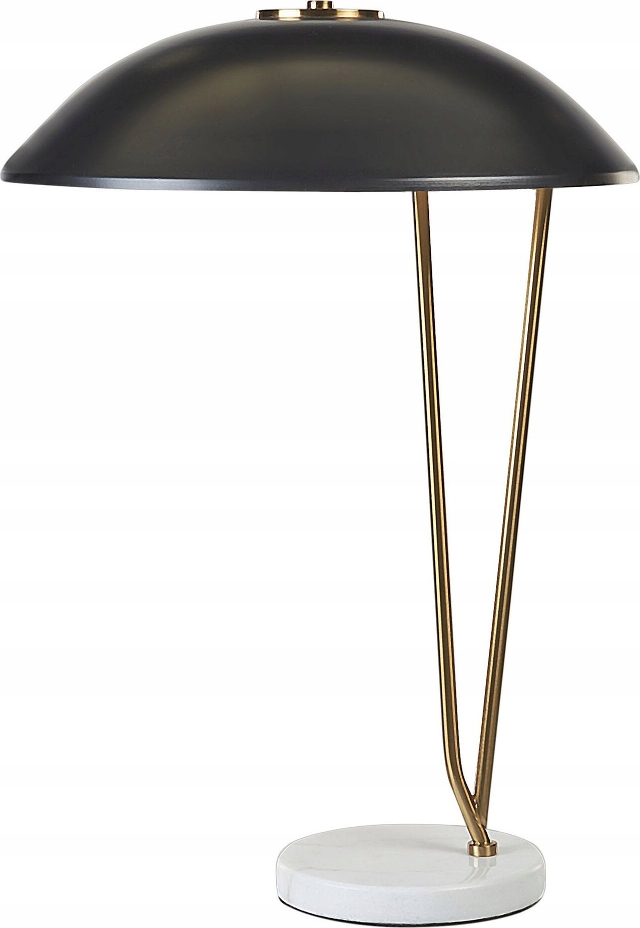 Lampa stołowa Beliani Lampa stołowa metalowa złota z czarnym DANTO