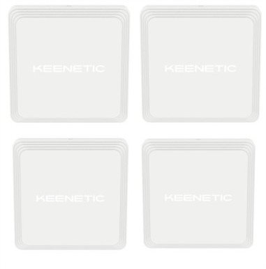 Keenetic Voyager Pro AX1800 Mesh WiFi-6 Router/rozszerzacz/punkt dostępowy, 4 sztuki w zestawie