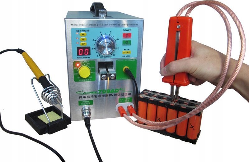 Rosfix ZGRZEWARKA 4W1 IMPULSOWA PUNKTOWA AKUMULATORÓW OGNIW LUTOWNIC SUNKKO 709AD+