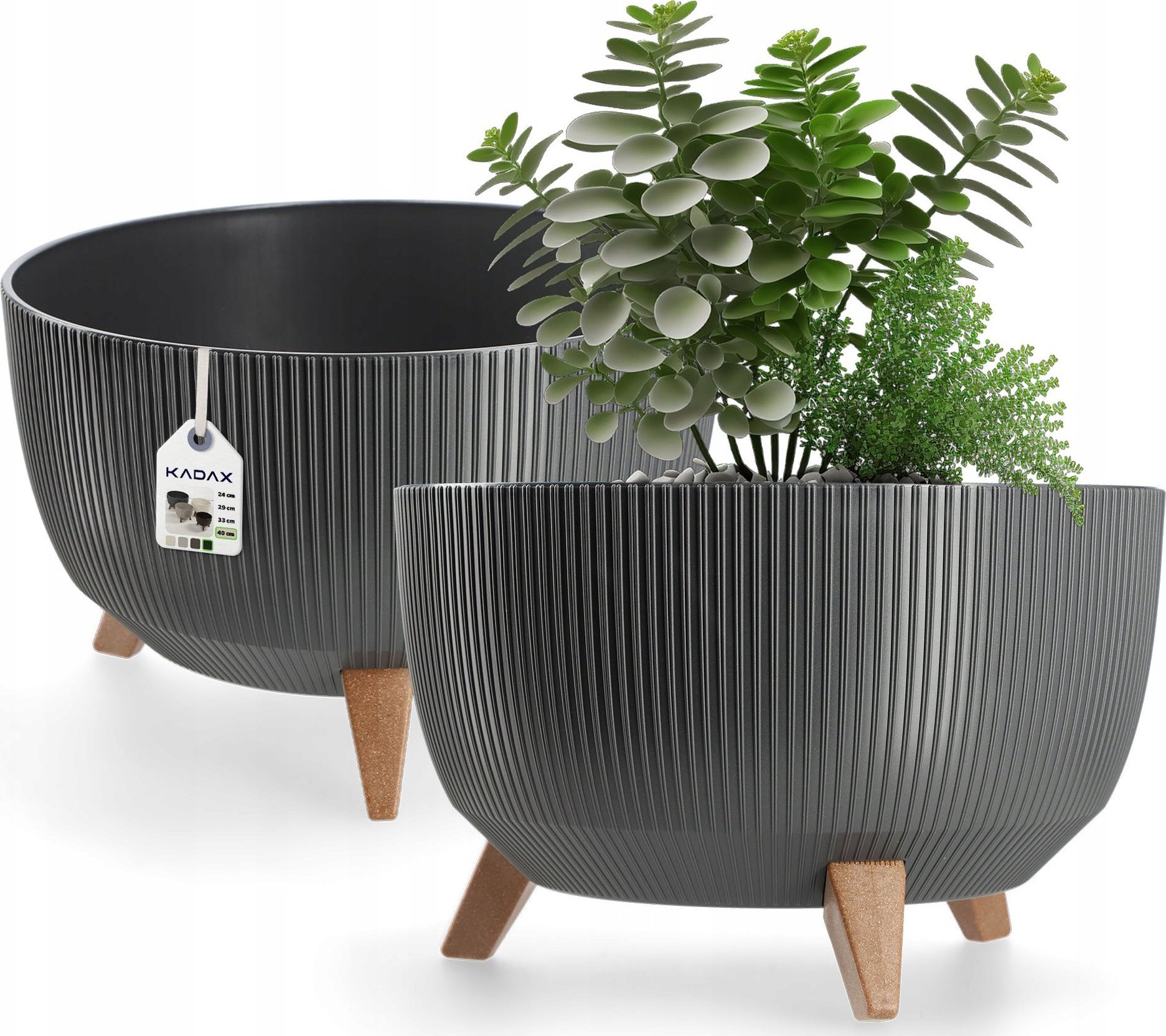 Kadax KADAX Doniczka Donica Wkład Misa Na Nóżkach 40cm