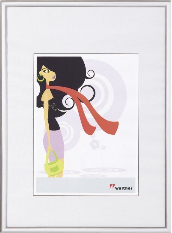 Ramka Walther New Lifestyle, 13x18, plastikowa, srebrna (KV318S)