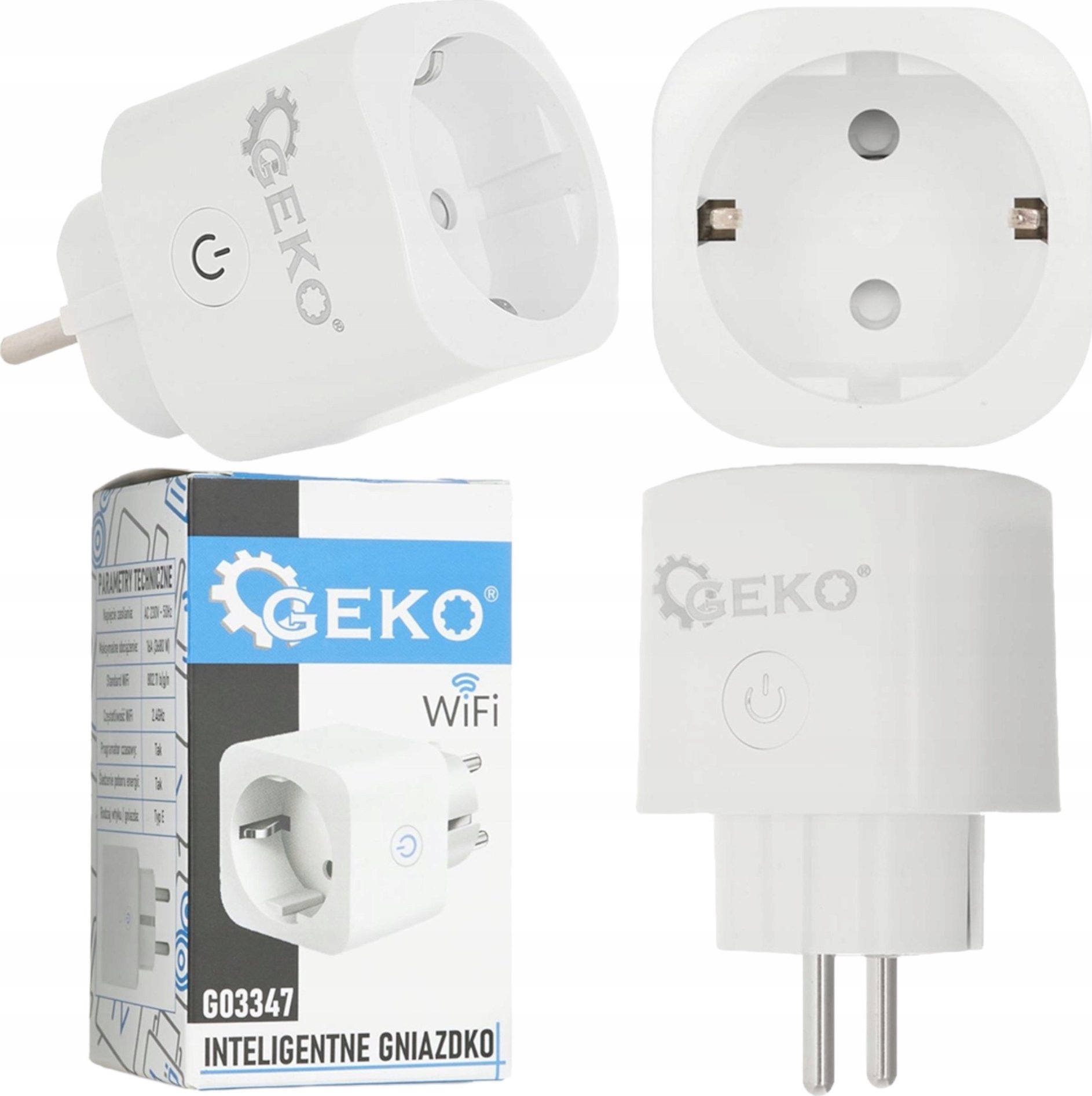 Geko Inteligentne gniazdko WiFi 16A (100)