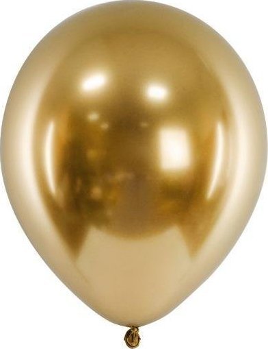 PartyDeco Balony Glossy złoty 30cm 50szt