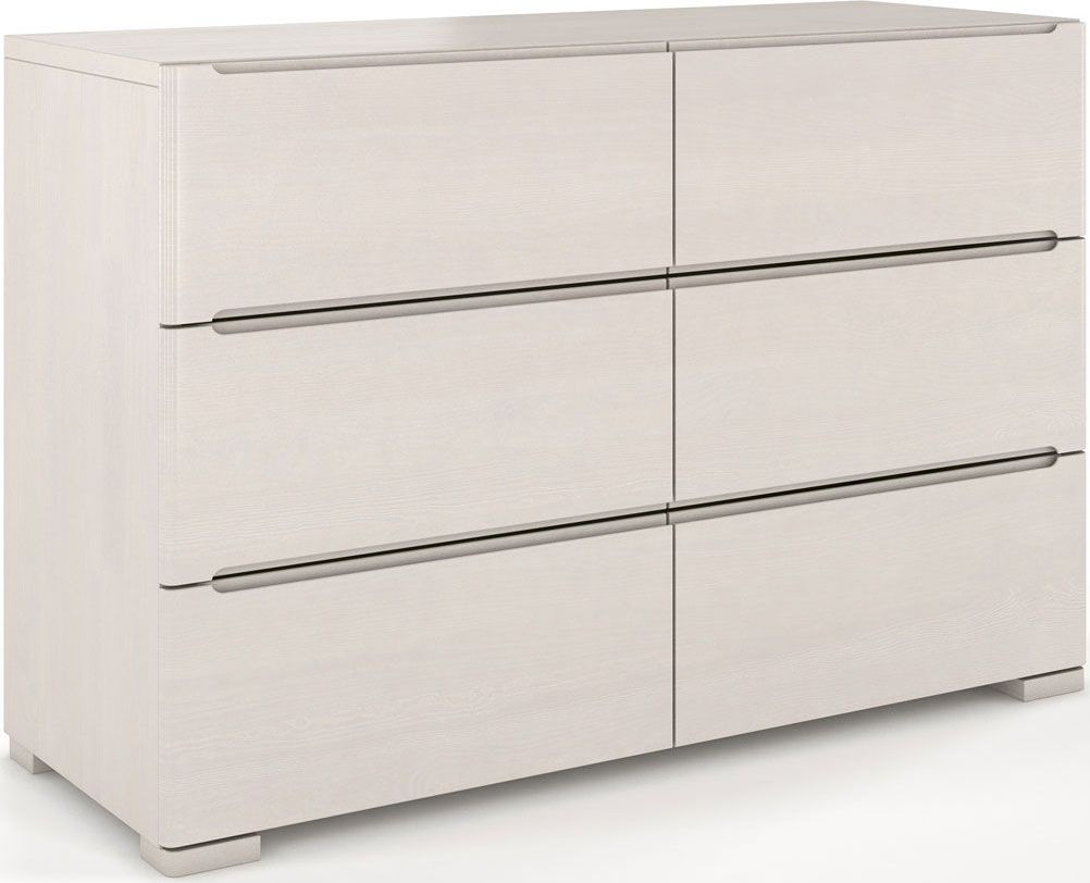 Elior Komoda drewniana 6 szuflad Ventos 5S - Biały