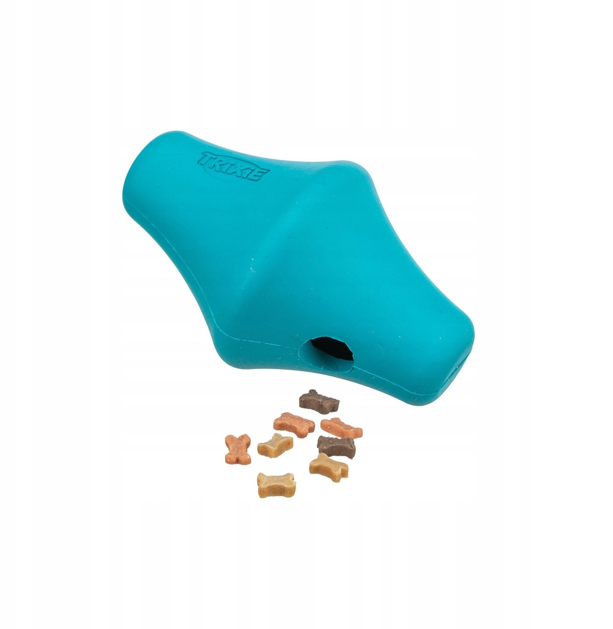 Trixie Snack-spinner, natural rubber, 12 cm, petrol