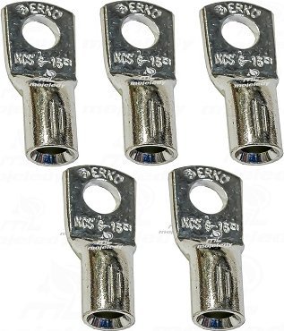 Erko Końcówka oczkowa rurowa KCS CU 16mm M6 5szt ERKO