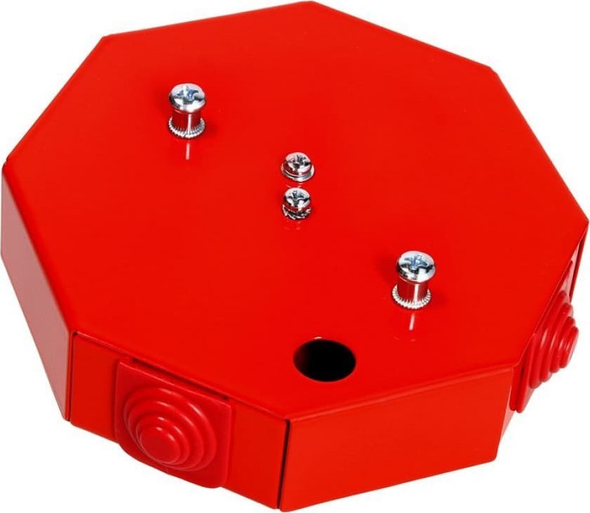 Simet Puszka przeciwpożarowa PIP-1AN R3x2x4 ośmiokątna, E90, rozgałęźna, wymiary 115x28x123mm, czerwony 84621616