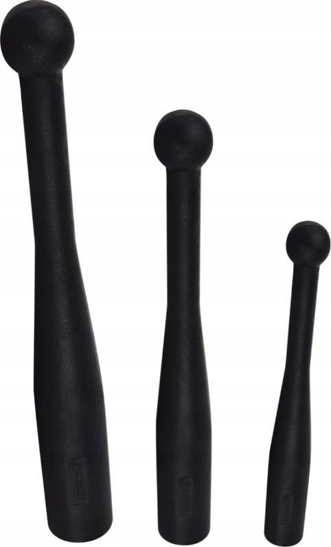 Kawmet Zestaw maczug żeliwnych do ćwiczeń Clubbell 3 sztuki 18 kg