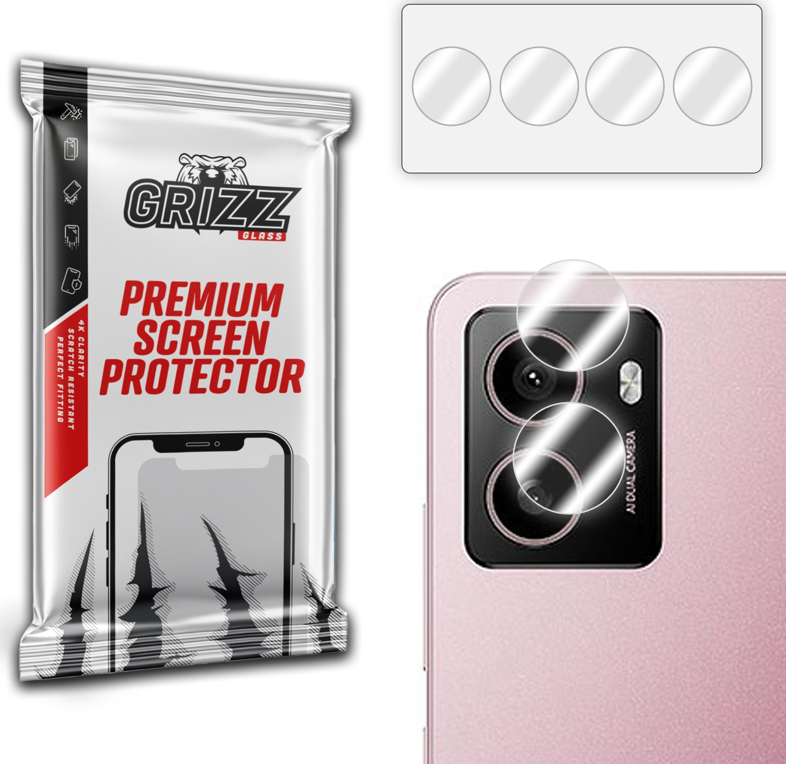 GrizzGlass Szkło na aparat GrizzGlass HybridGlass Camera do HMD Pulse