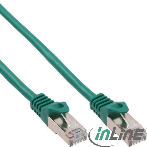 InLine Patchcord, Cat.5e, SF/UTP, 0.5m, zielony (72550G)