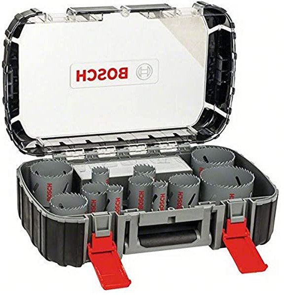 Bosch Bosch HSS bimetal universal hole saw set, 17 pieces