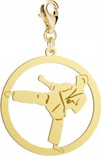 Radziszewska Pozłacany Charms Ju-jitsu DEDYKACJA GRATIS