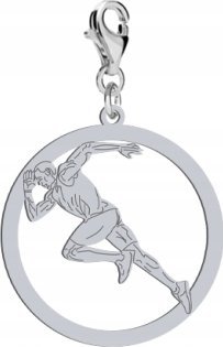 Radziszewska Srebrny Charms Sprint Bieg DEDYKACJA