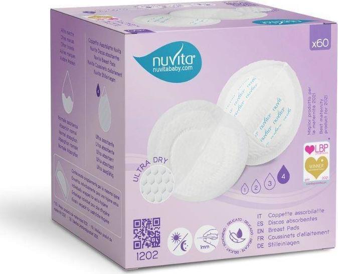 Nuvita Nuvita, Wkładki laktacyjne dzień/noc, 60 szt.