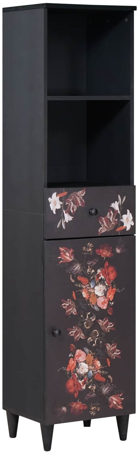 vidaXL Szafka Łazienkowa z szufladą Wielokolorowy 38 x 33,5 x 160 cm