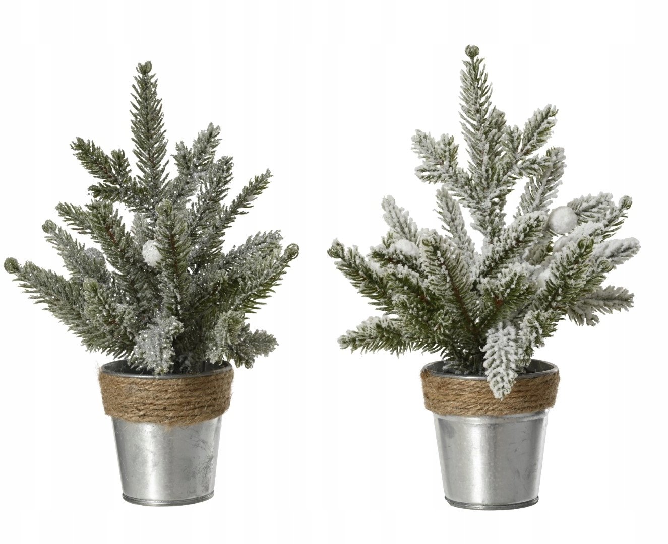 Figurka świąteczna drzewko ozdobne w doniczce tworzywo sztuczne 27cm 1szt