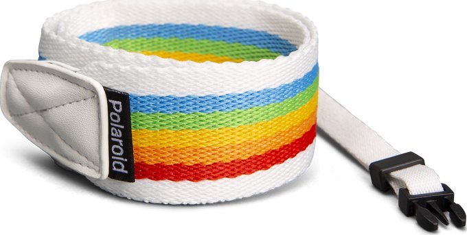 Polaroid Polaroid Camera Strap Flat Rainbow White