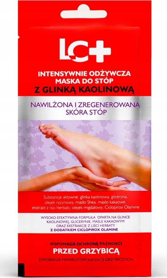 LC+_Intensywnie odżywcza maska do stóp z Glinką Kaolinową 35ml