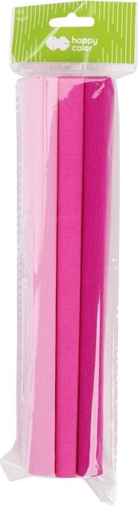 GDD Bibuła marszczona 25x200cm różowy mix 3szt