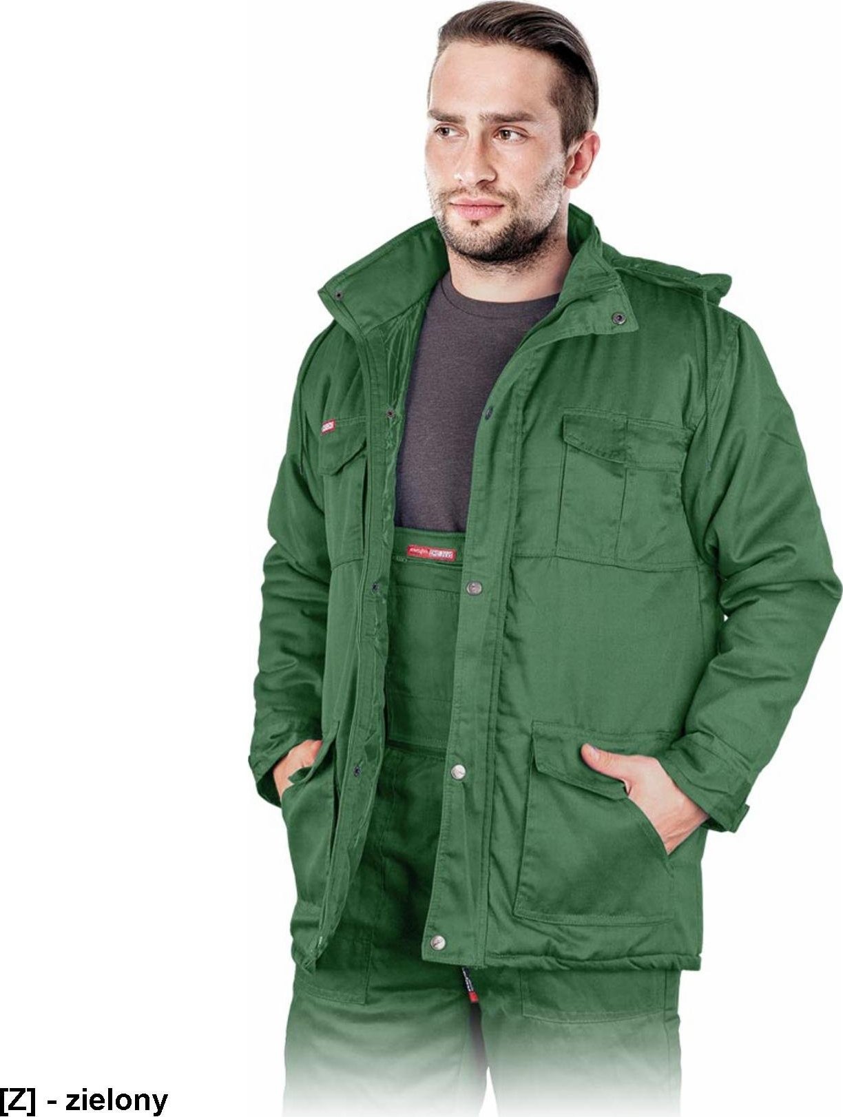 R.E.I.S. KMO-LONG Kurtka roboczo-zimowa - zielony M