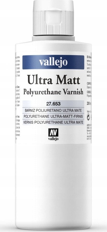 Vallejo Vallejo: Ultra Matt Polyurethane Varnish (200ml)