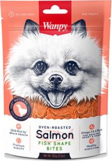 Wanpy Przysmak dla Psa Kawałki ŁOSOSIA 100 g