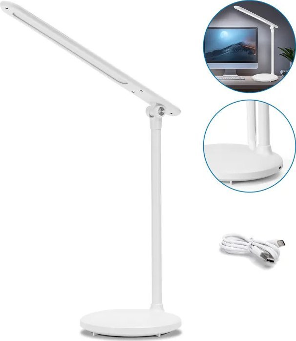 Lampka biurkowa Aigostar biała