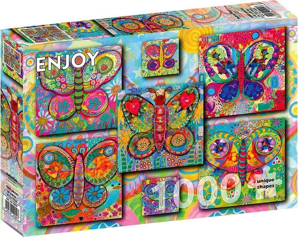 Puzzle 1000 Kolorowe motyle