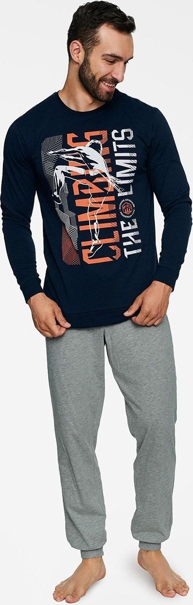 Henderson HENDERSON BLOCK piżama męska długa klasyczna XL